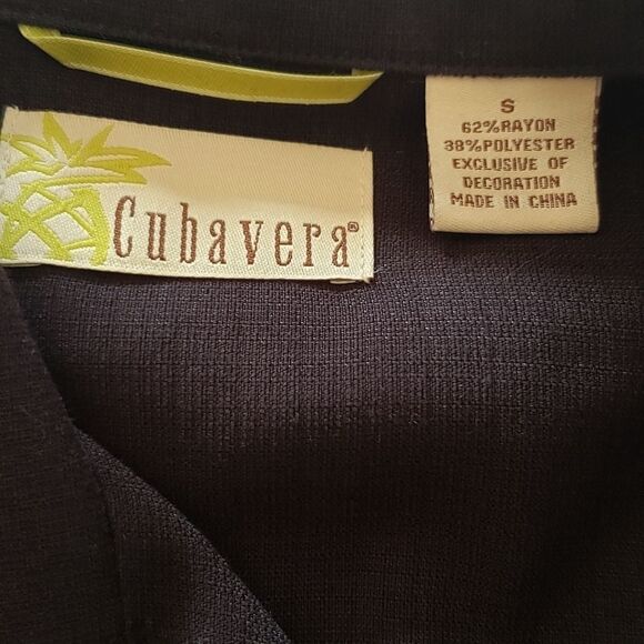 Men's Cubavera Guayabera button down cuban shirt size small - Picture 4 of 4